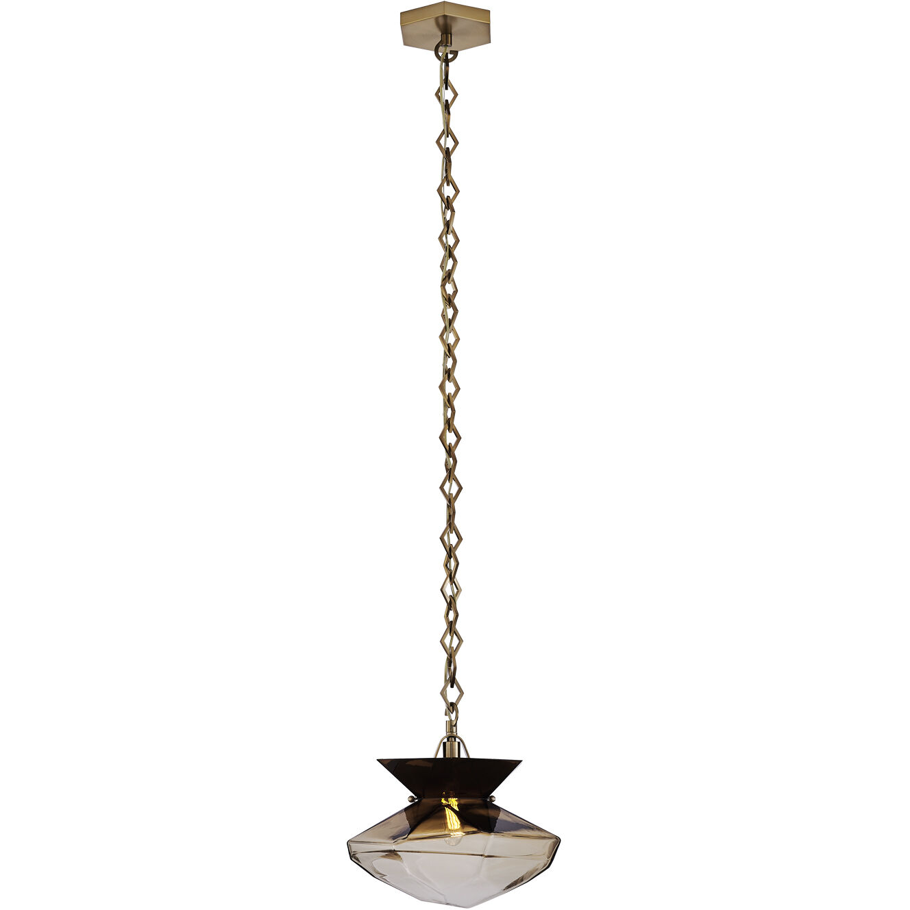 Bolsa 1 Light 12 inch Winter Brass Pendant Ceiling Light