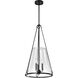 Valentine 16 inch Black Pendant Ceiling Light