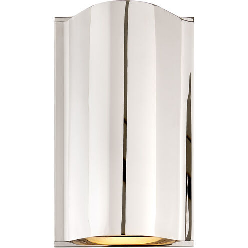 Kelly Wearstler Avant LED 7 inch Polished Nickel Curve Sconce Wall Light, Small