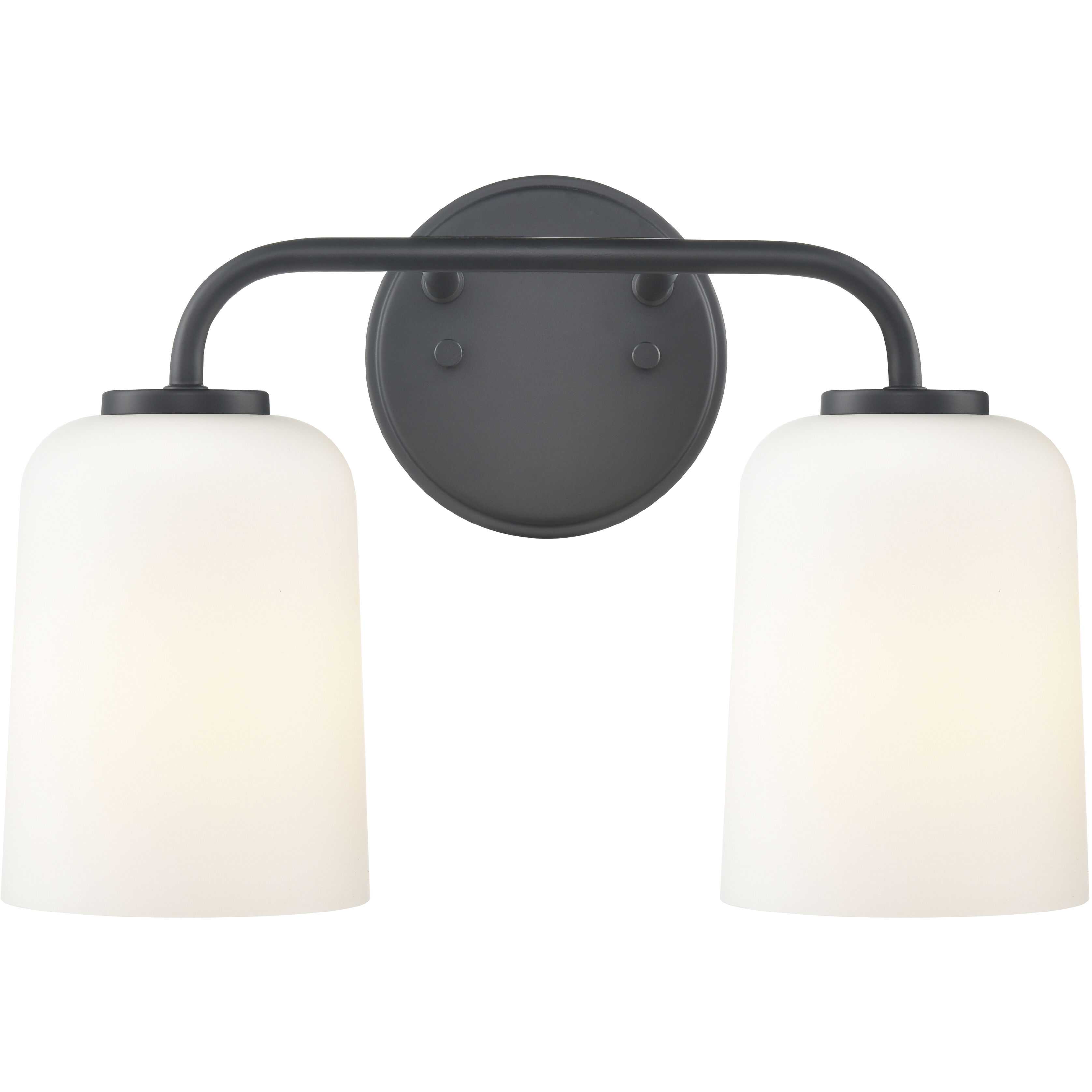 Laphia 2 Light 14 inch Matte Black Bathroom Vanity Light Wall Light