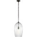 HABLE Serafina 1 Light 10.75 inch Aged Iron Pendant Ceiling Light