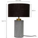 Pantheon 23 inch 60.00 watt Grey Table Lamp Portable Light