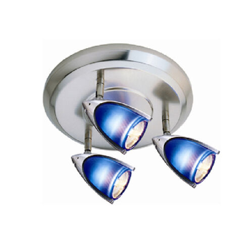 Signature 3 Light 3.25 inch Satin Chrome Flush Mount Ceiling Light