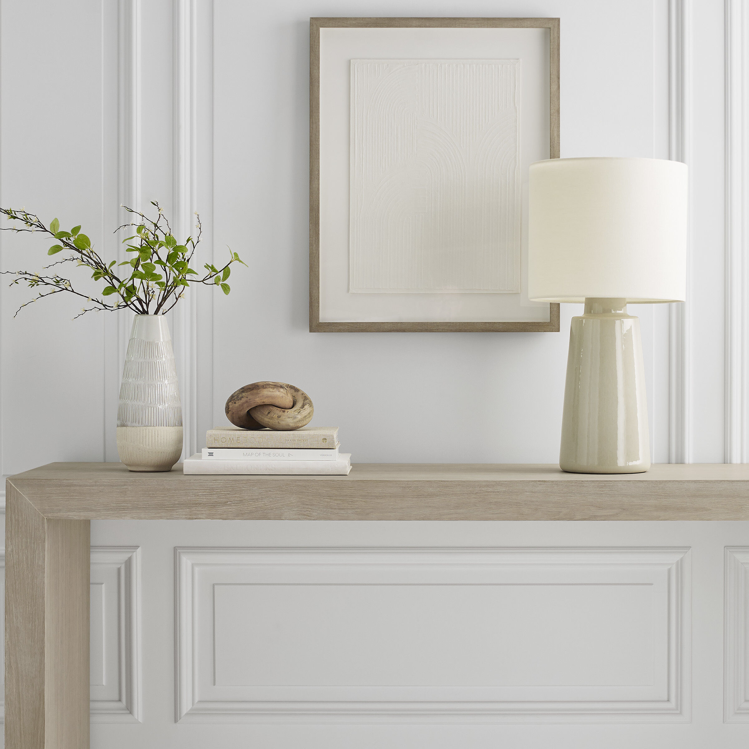 Barbara Barry Vessel 27.38 inch 9.00 watt Shellish Grey Table Lamp Portable Light