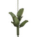Banana Leaf 6 Light 25 inch Natural Green Chandelier Ceiling Light