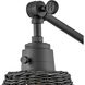 Arti 1 Light 7.75 inch Black Indoor Wall Sconce Wall Light in Black / Black Rattan
