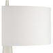 Eleanora 33.75 inch 100 watt Natural and Natural Brass Table Lamp Portable Light