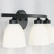 Jameson 3 Light 21 inch Matte Black Vanity Light Wall Light