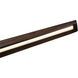 Dakota Linear Pendant Ceiling Light in Walnut