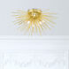 Savannah 6 Light 20 inch Gold Leaf Flush Mount Ceiling Light