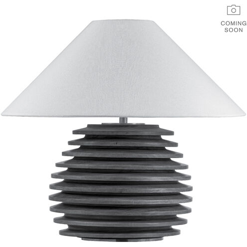 Kelly Wearstler Crenelle 19.75 inch 15.00 watt Limed Birch Stacked Table Lamp Portable Light