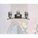 Evelyn 3 Light 25 inch Antique Golden Bronze Wall Sconce Wall Light