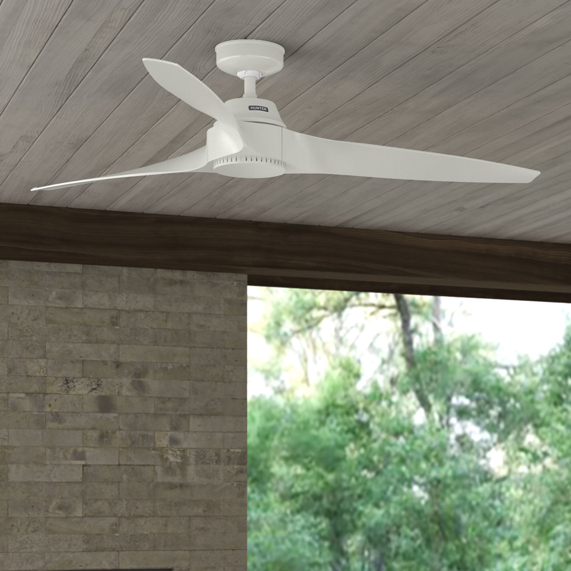 Mosley 60 inch Fresh White Outdoor Ceiling Fan