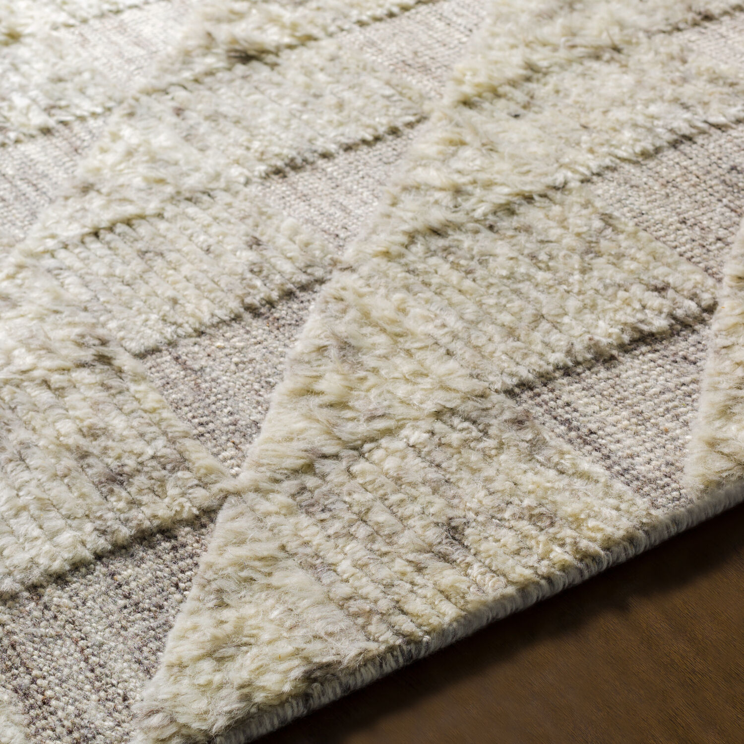 Sahara 72 X 48 inch Dark Brown Rug in 4 X 6, Rectangle