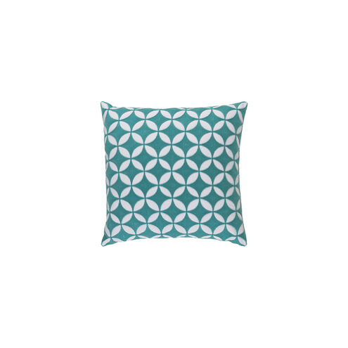 Perimeter 20 X 20 inch Mint and White Throw Pillow