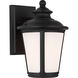 Cape May 1 Light 10.5 inch Black Outdoor Wall Lantern, Small