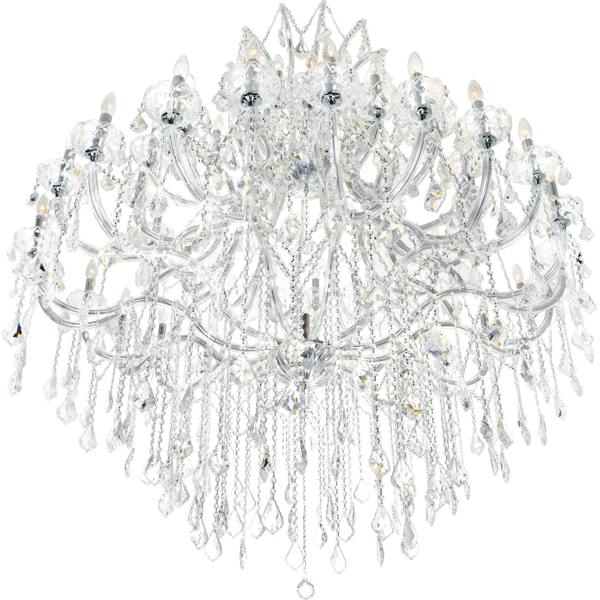 Maria Theresa 49 Light 60 inch Chrome Up Chandelier Ceiling Light
