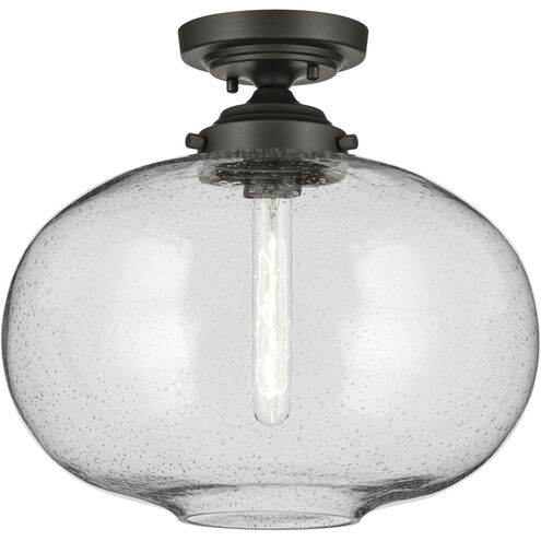 Avery 1 Light Olde Bronze Semi Flush Ceiling Light