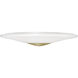 Alpine LED 21 inch Light Antique Brass Flush Mount Ceiling Light