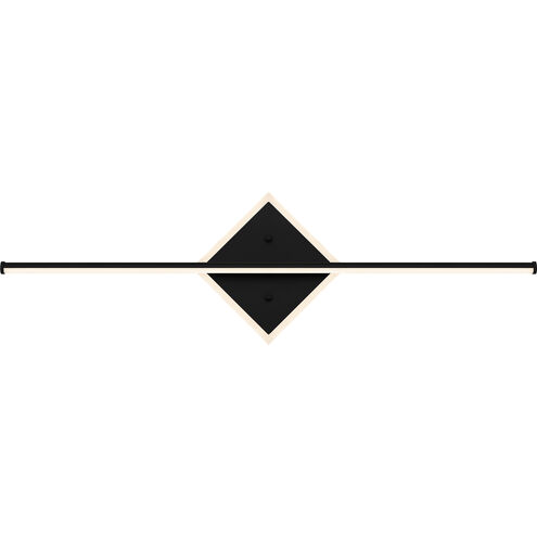 Parcelle LED 32 inch Matte Black Bath Light Wall Light