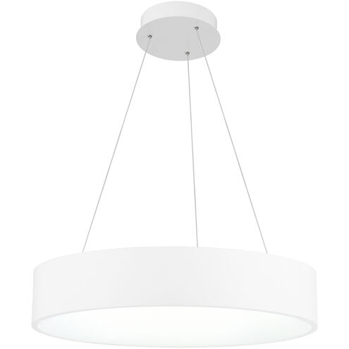 Arenal LED 18 inch White Drum Shade Pendant Ceiling Light
