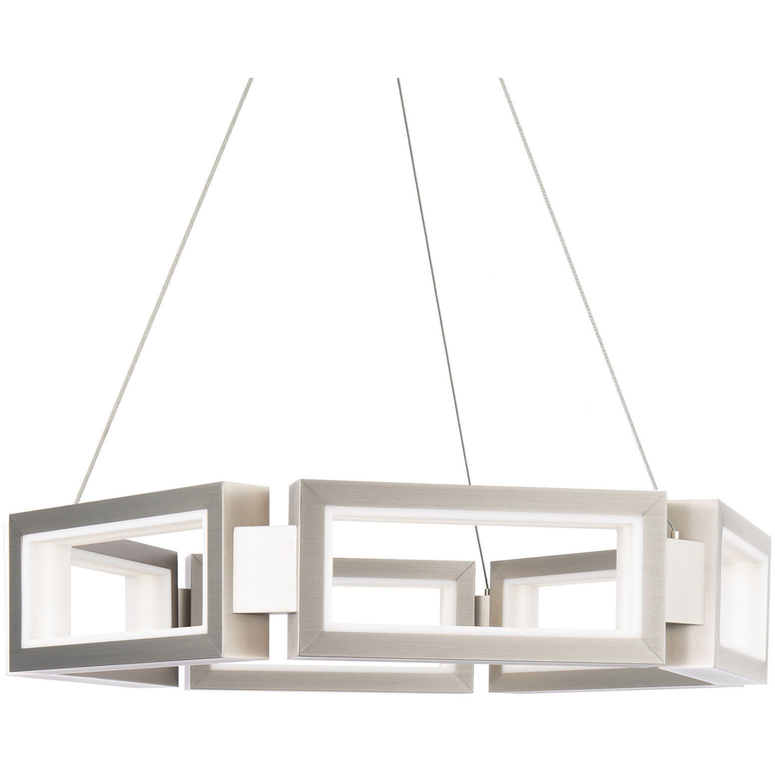 Modern Forms PD 50829 BN Mies 6 Light 24 inch Brushed Nickel