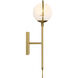 Teatro 1 Light 6.25 inch Brushed Gold Wall Sconce Wall Light