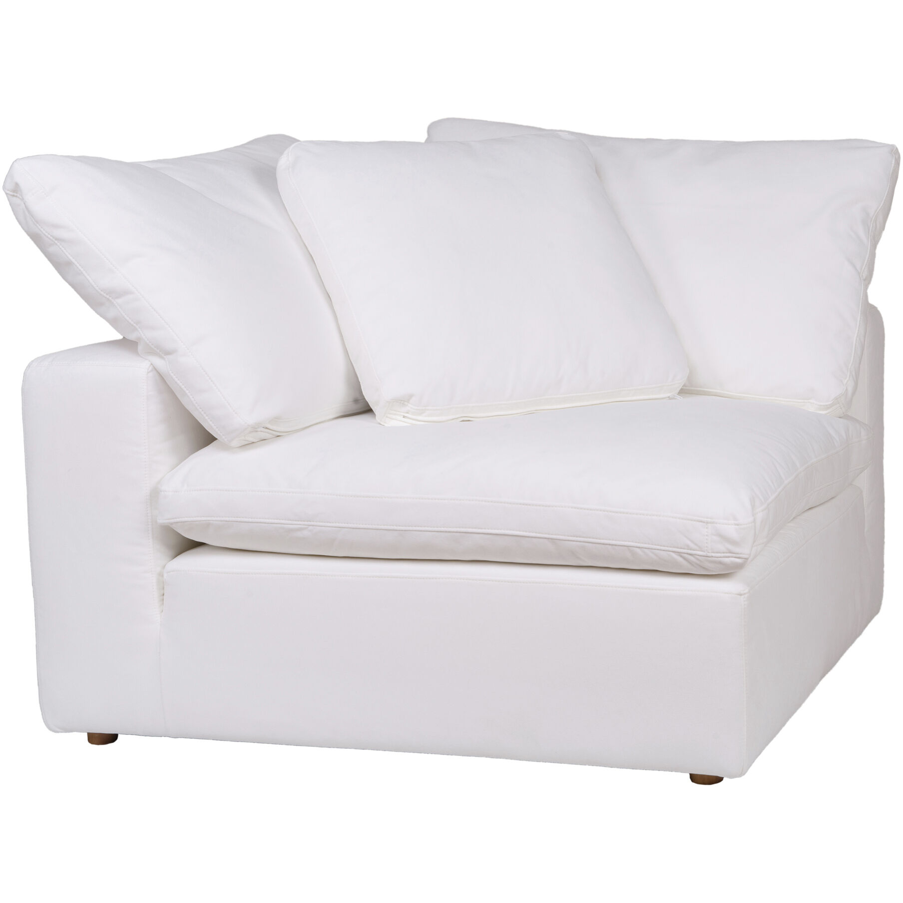 Clay White Corner Chair