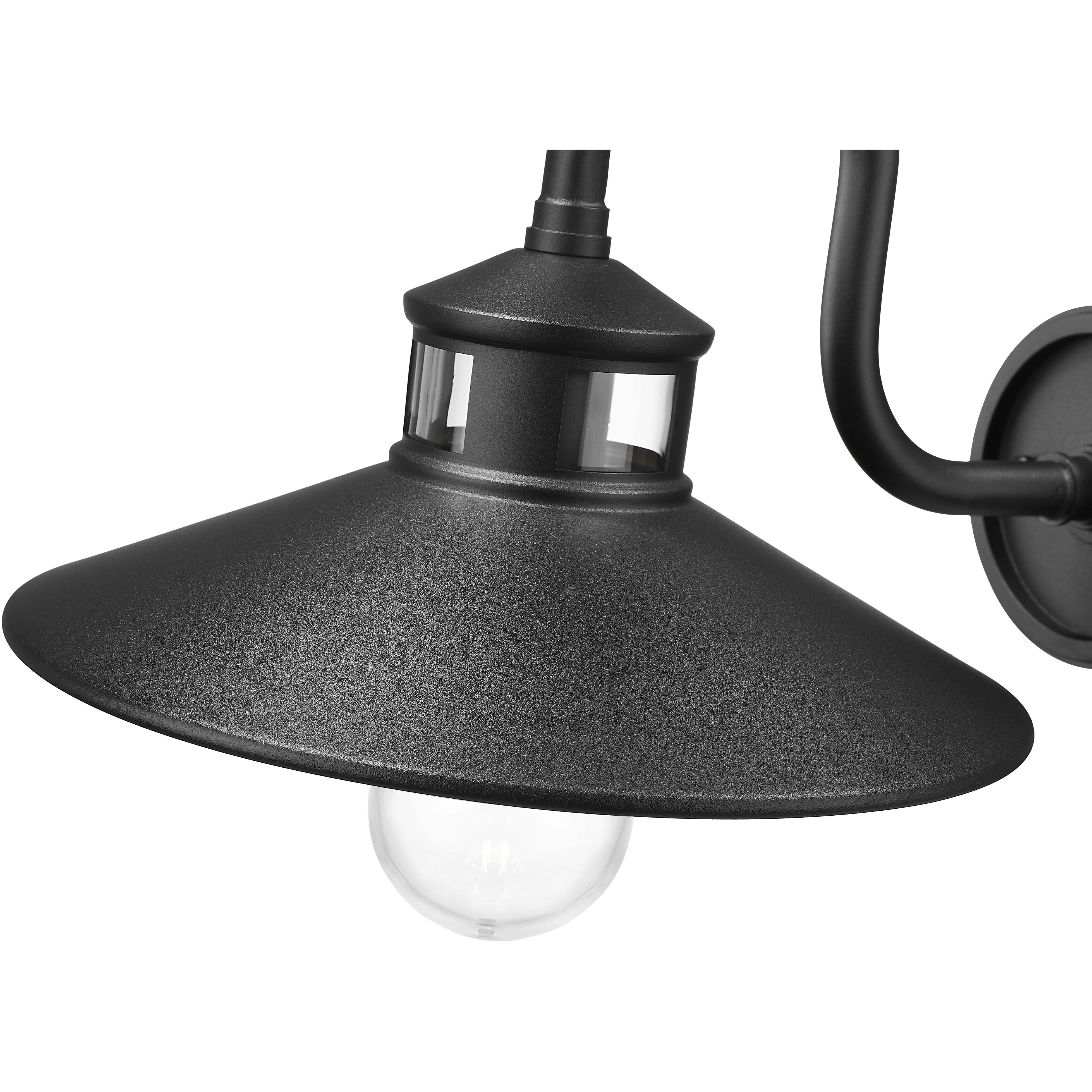 RLM 1 Light 11.75 inch Sand Black Outdoor Wall Light