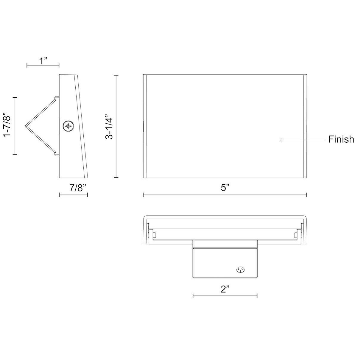 Roto LED 3.25 inch White Exterior Wall/Step Light