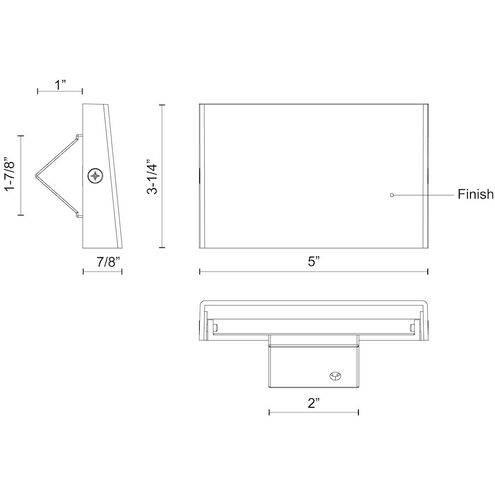 Roto LED 3.25 inch White Exterior Wall/Step Light