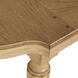 Mathis 86 X 40 inch Bleached French Oak Extension Dining Table
