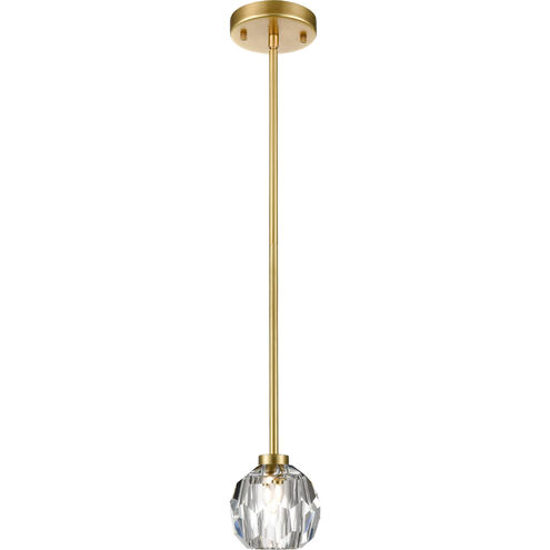 Parisian LED 6 inch Aged Brass Mini Pendant Ceiling Light