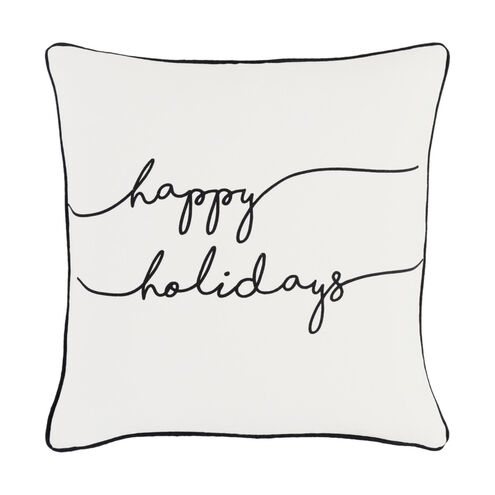 Holiday 18 X 18 inch Black Pillow Kit, Square