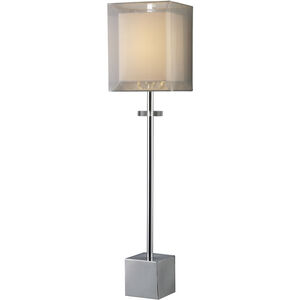 Exeter 30 inch 60.00 watt Chrome Buffet Lamp Portable Light