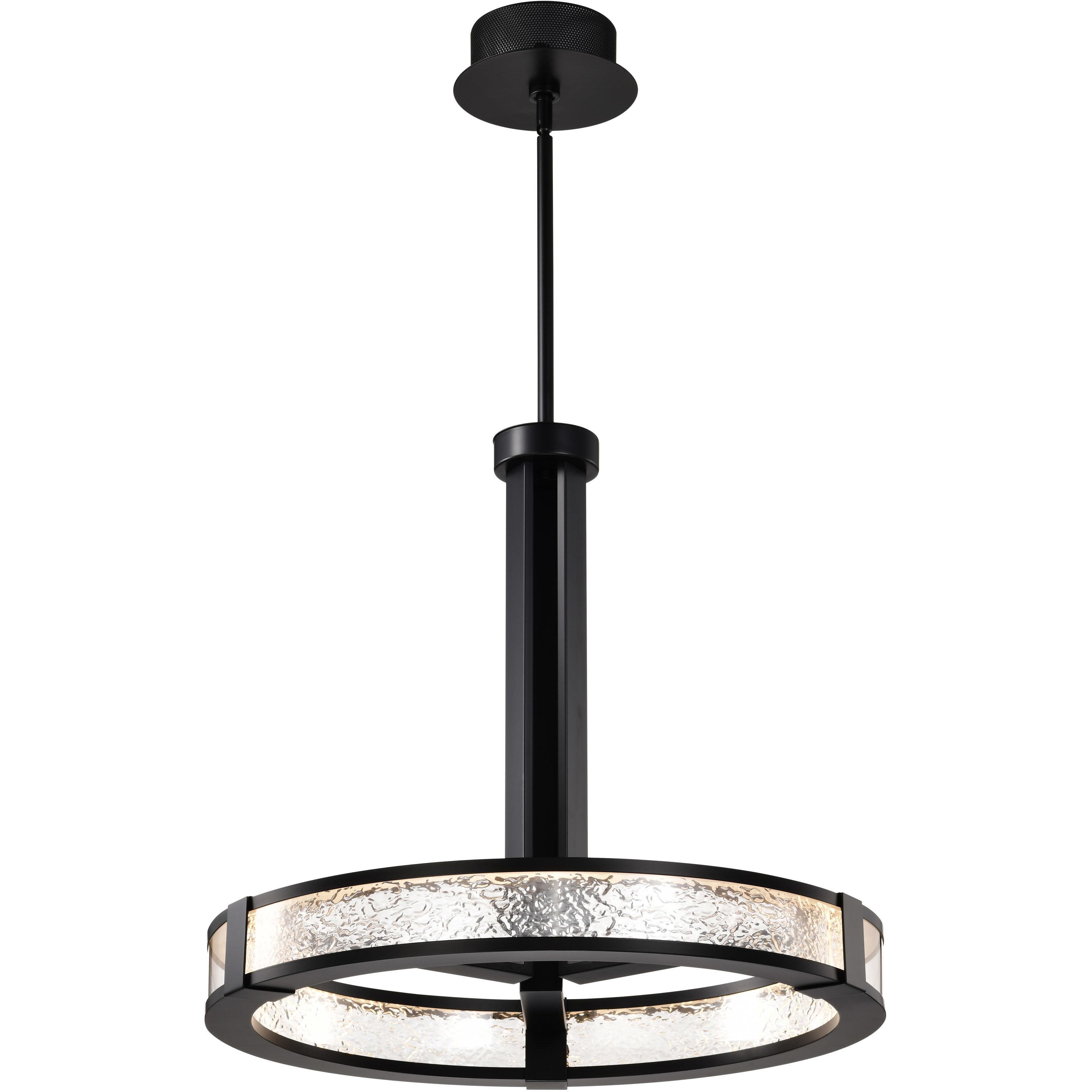 Darrow LED 24 inch Matte Black Pendant Ceiling Light