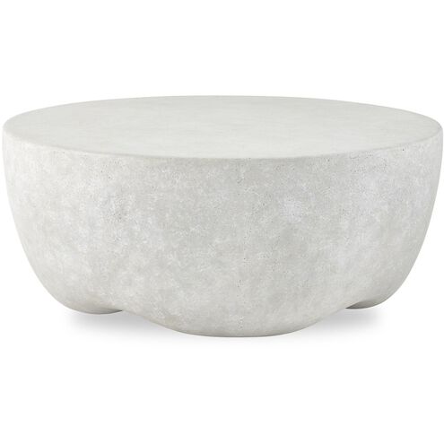 Wright 38 X 16 inch Natural Light Concrete Outdoor Coffee Table