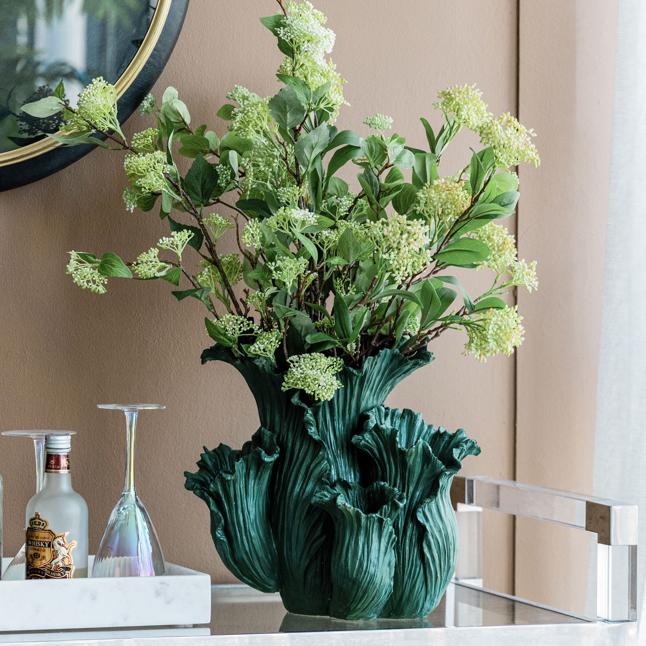 Floral 15 X 13 inch Vase