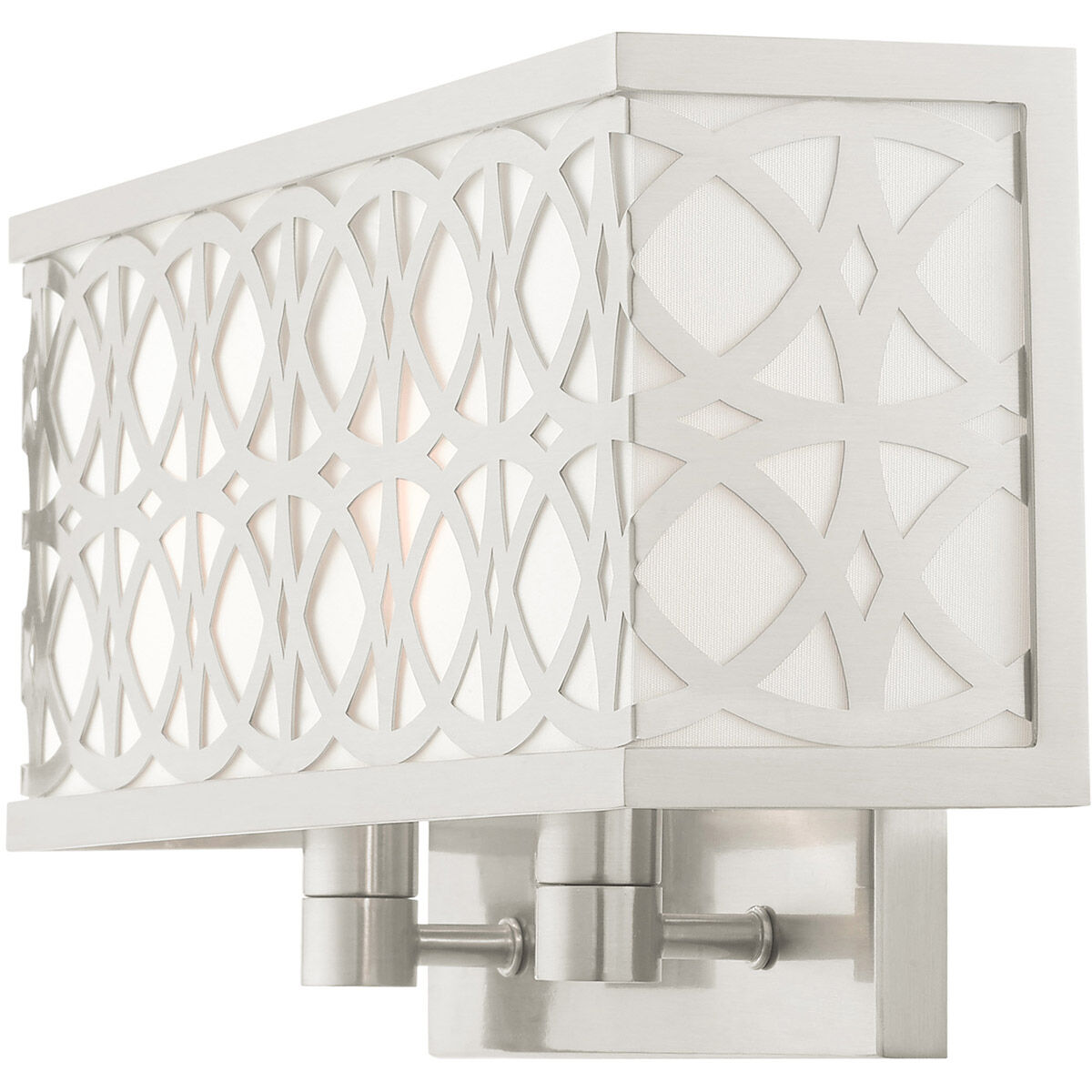 Calinda 2 Light 15 inch Brushed Nickel ADA ADA Double Sconce Wall Light