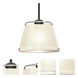Pica 9 LED Black Cord Pendant Ceiling Light