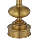 Galavant 12 inch 3 watt Polished Antique Brass Cordless Table Lamp Portable Light