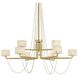 Bunda 9 Light 47 inch Vintage Brass Chandelier Ceiling Light