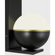 Sean Lavin Akova Wall Sconce Wall Light in Matte Black with Plated Brass