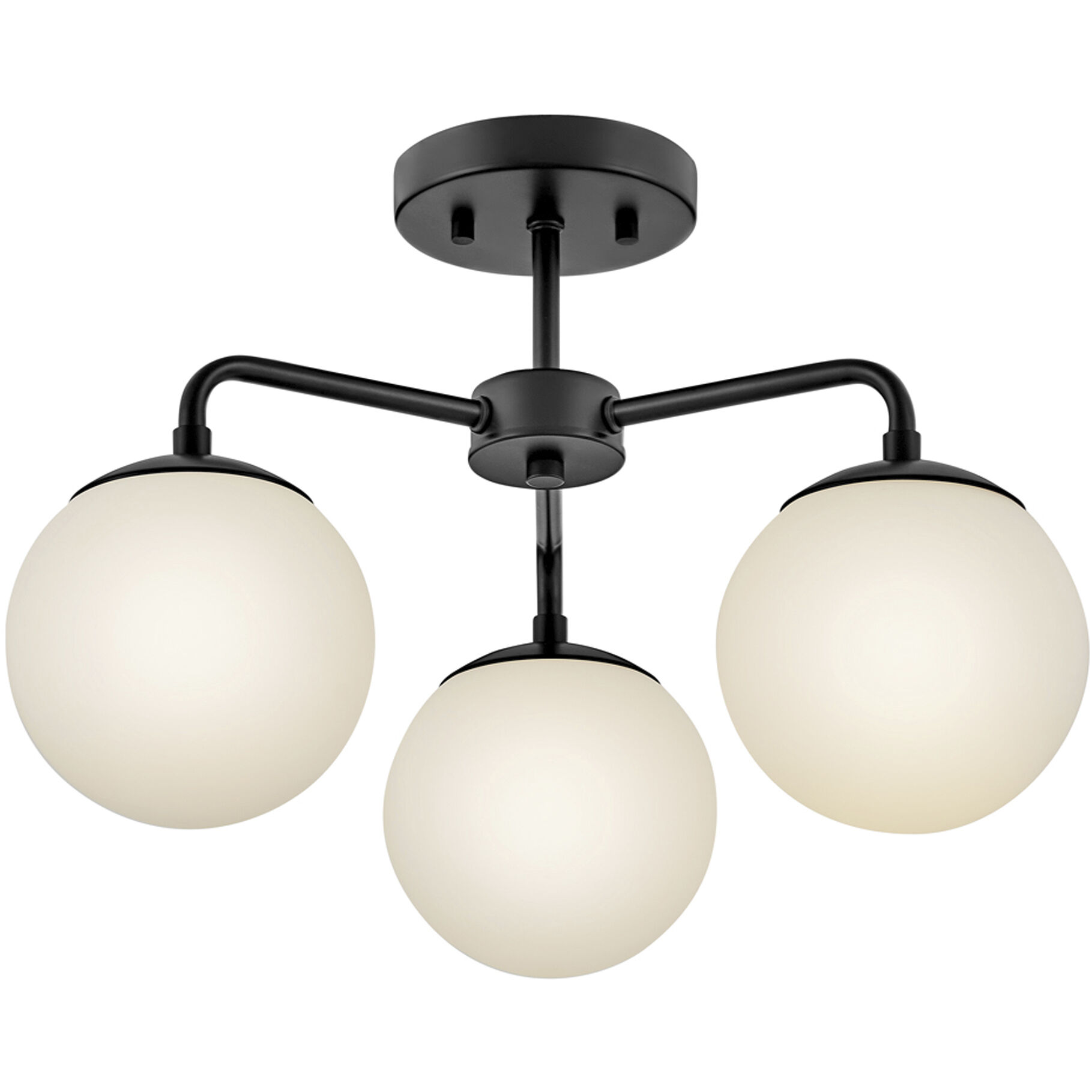 Julep LED 20 inch Black Foyer Light Ceiling Light, Semi-Flush Mount