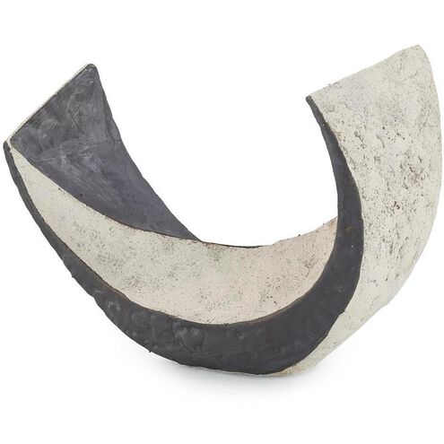 Porcelain Crescent 13.5 X 10.75 inch Sculpture