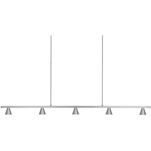 Dune Linear Pendant Ceiling Light in Brushed Nickel
