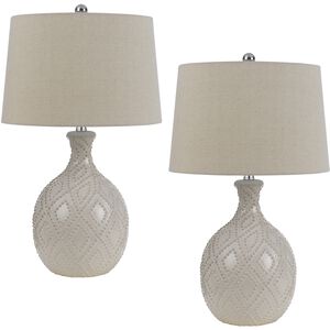 Bogalusa 27 inch 150.00 watt Ivory Table Lamp Portable Light
