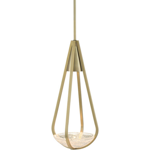 Nefertiti 1 Light 10 inch Brushed Brass Pendant Ceiling Light