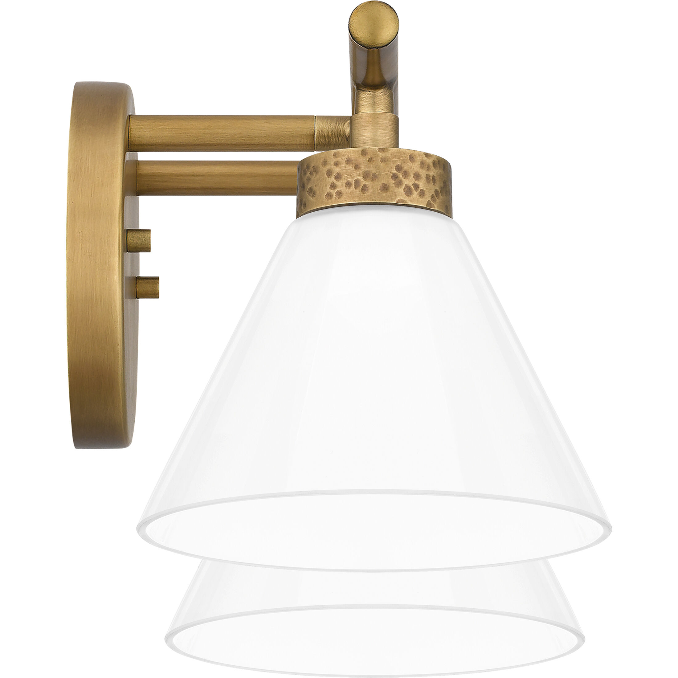 Ira 2 Light 16 inch Weathered Brass Bath Light Wall Light