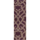 Paddington 36 X 24 inch Dark Purple, Taupe Rug